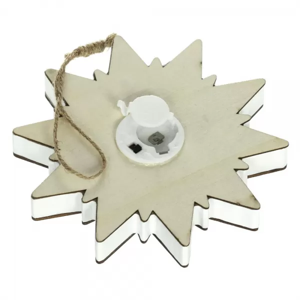 Dřevěná hvězda s betlémem Retlux RXL 463