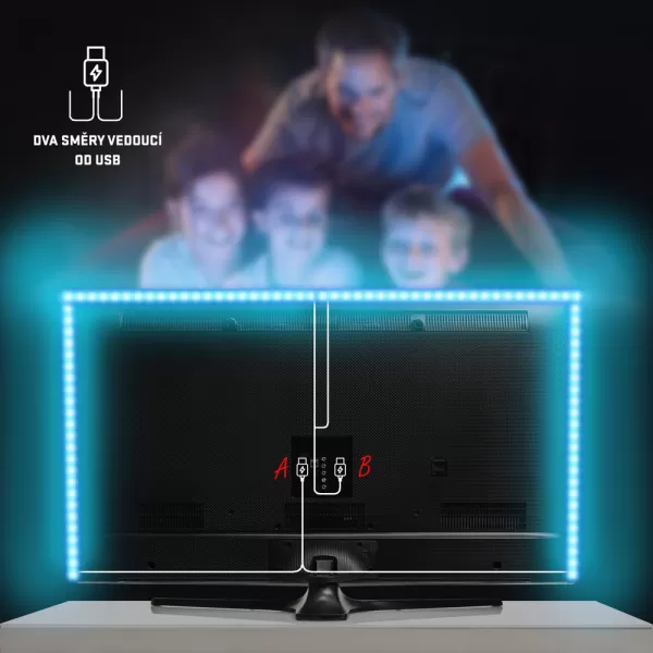 RLS 102 USB LED pásek 30LED RGB RETLUX