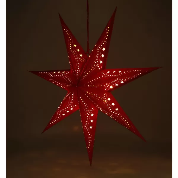 Hvězda červená 10 led RETLUX RXL 362