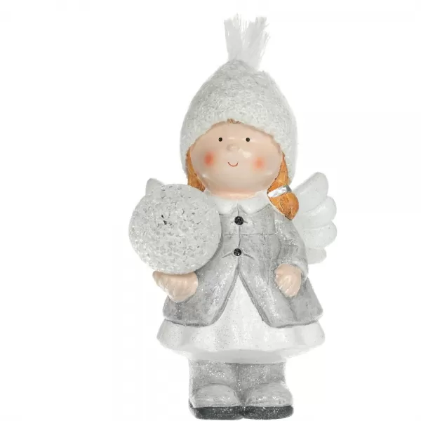 Anděl s koulí 21cm LED WW RETLUX RXL 472