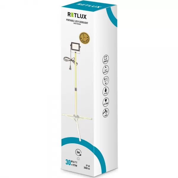 REFLEKTOR SE STOJANEM 30W RETLUX RPL 203