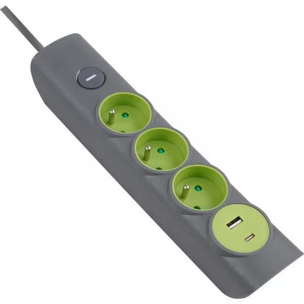 RPC 73 prodlužovací přívod 1,4m/3 3×1,5mm USB RETLUX