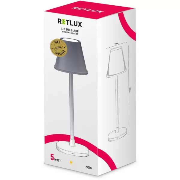 Stmívací led stolní lampa WW 5W RETLUX RTL 207