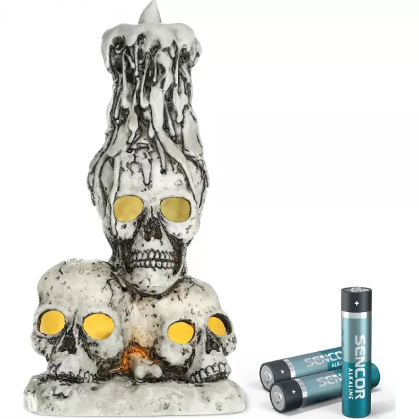 Svíčka lebky 2 LED WW RETLUX RHW 011