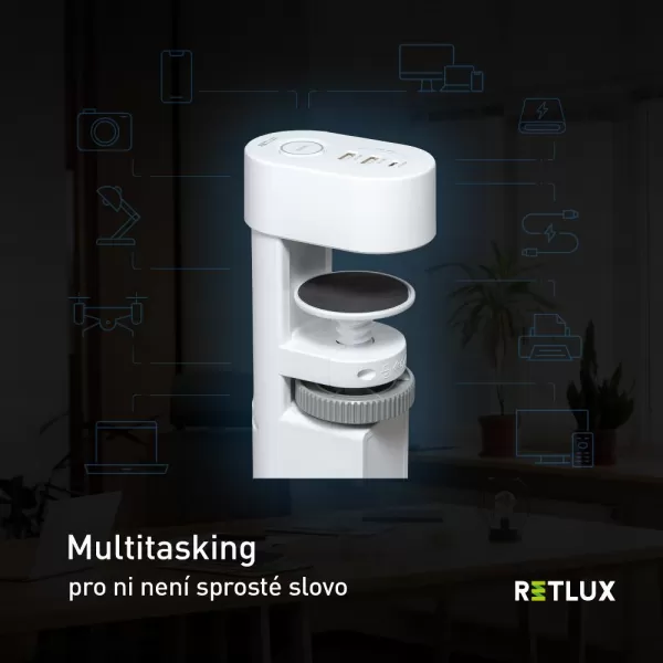RPC 72 prodlužovací přívod pod stůl USB WT RETLUX