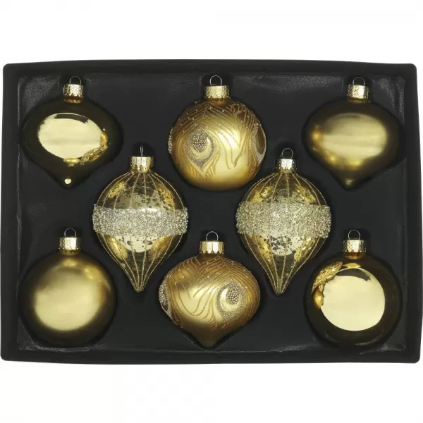 RXL 505 Sada sklen.ozd.zlatá 8 ks RETLUX