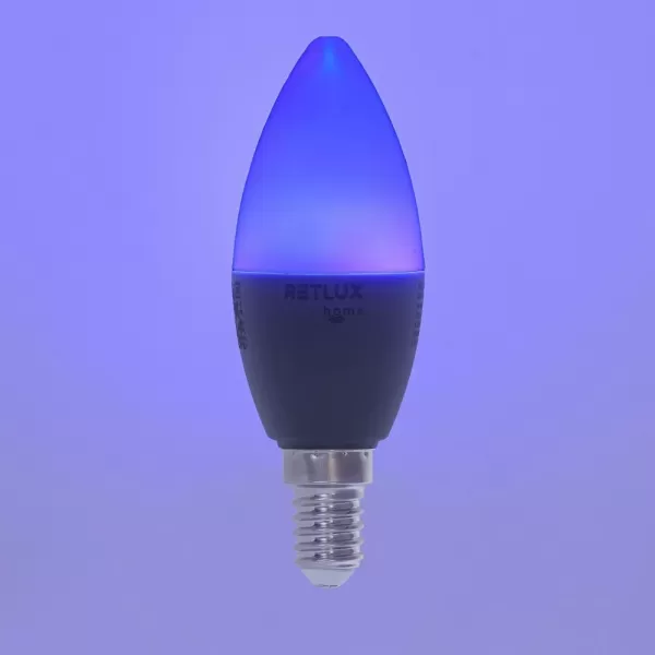 RSH 100 C37 E14 žár. 4,5W RGB CCT RETLUX