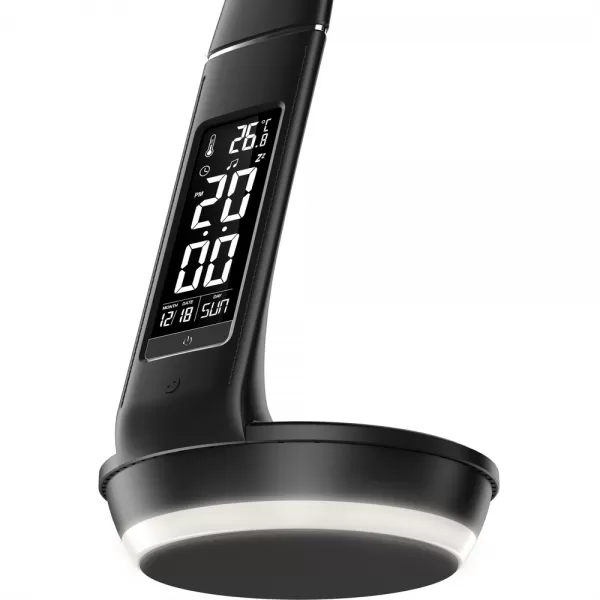 RTL 204 stm. LED lampa černá Qi 6W RETLUX