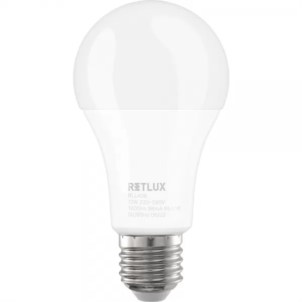 RLL 408 A60 E27 bulb 12W DL RETLUX