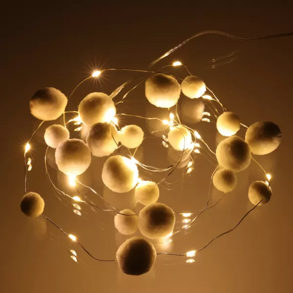Řetěz s pompomy 20 LED RETLUX RXL 442