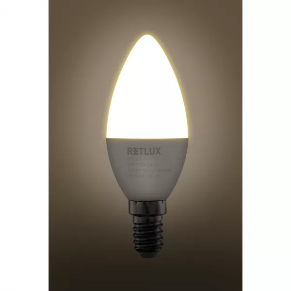 REL 35 LED C37 4x5W E14 WW RETLUX