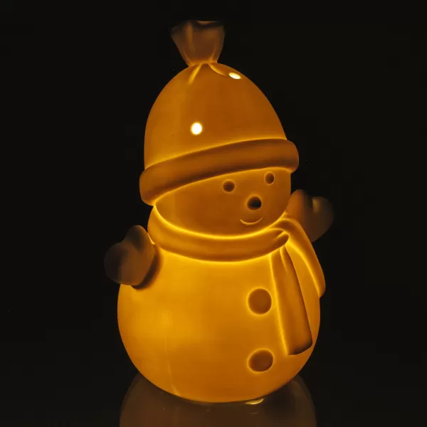 RXL 415 Sněhulák porcelánový s LED 15,2 cm RETLUX