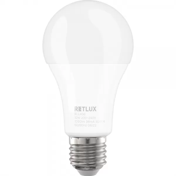 RLL 406 A60 E27 bulb 12W WW RETLUX